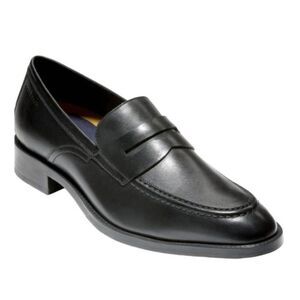 COLE HAAN Hawthorne Black Leather Loafer Size 11M